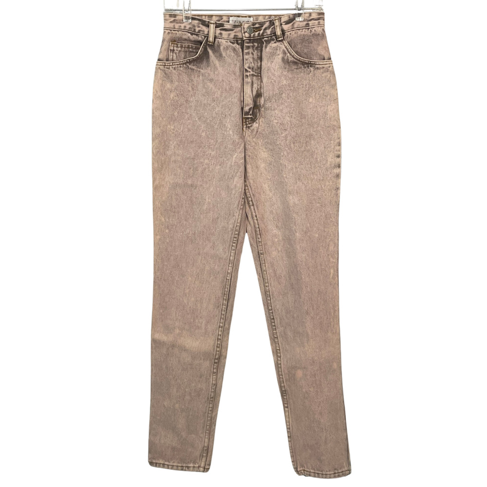 Vintage 80s/90s Jeanjer Purple-Pink Acid Wash Denim Jeans Taper Leg High Rise